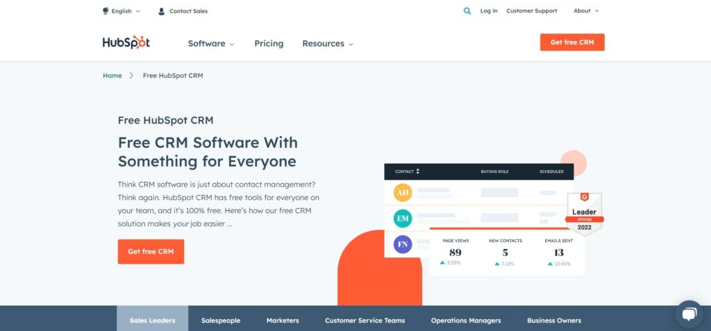 HubSpot CRM Sales Hub For Insurance Industry